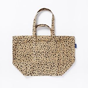Baggu leopard print nylon weekend bag